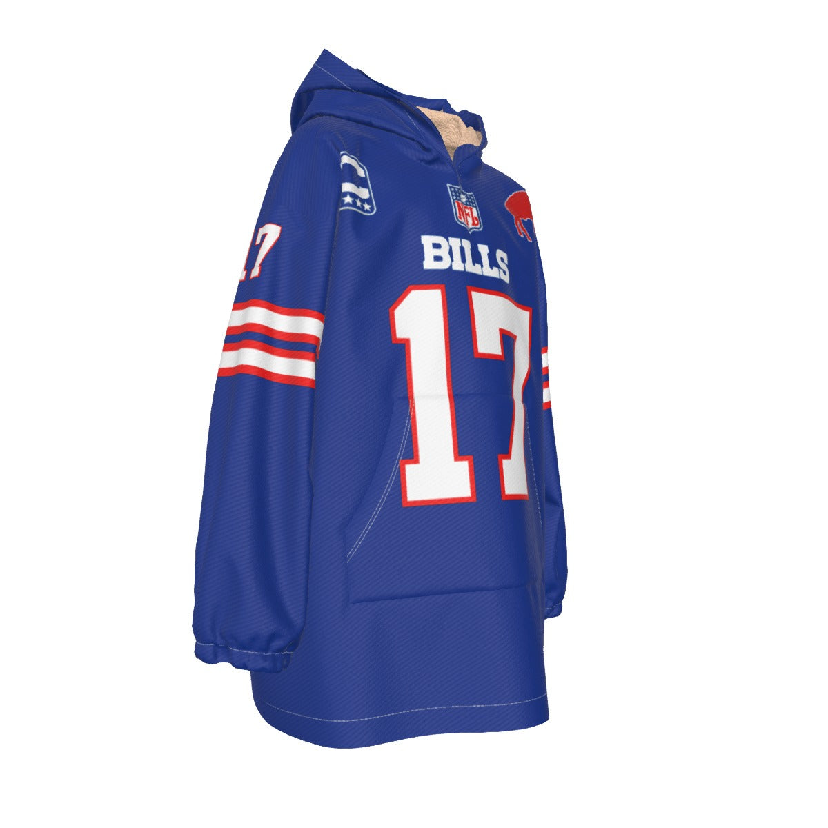 Josh Allen Kids Sherpa Fleeced Hoodie Blanket