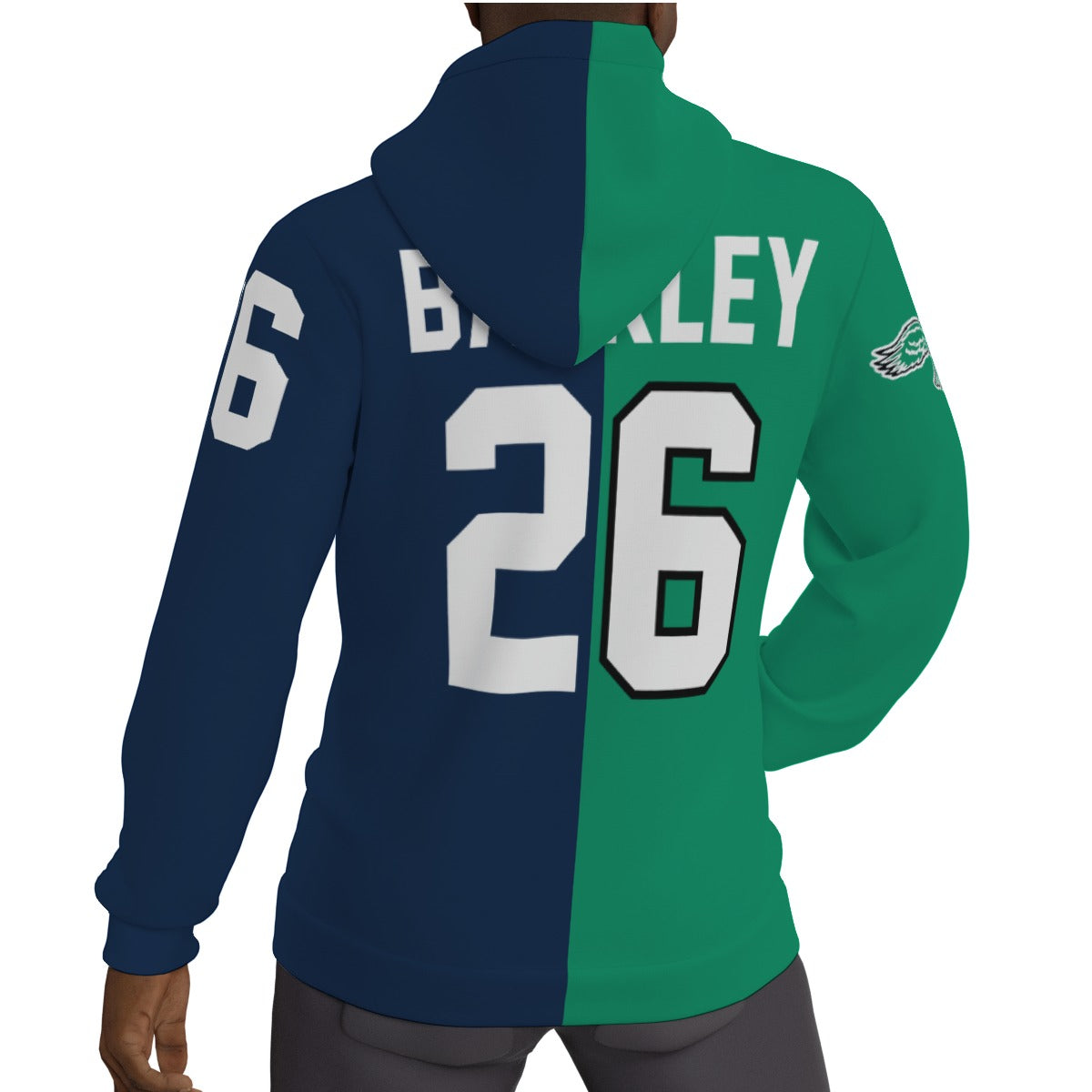 Philadelphia Eagles Saquan Barkley Kelly Green/Penn State Fleece Lined Hoodie