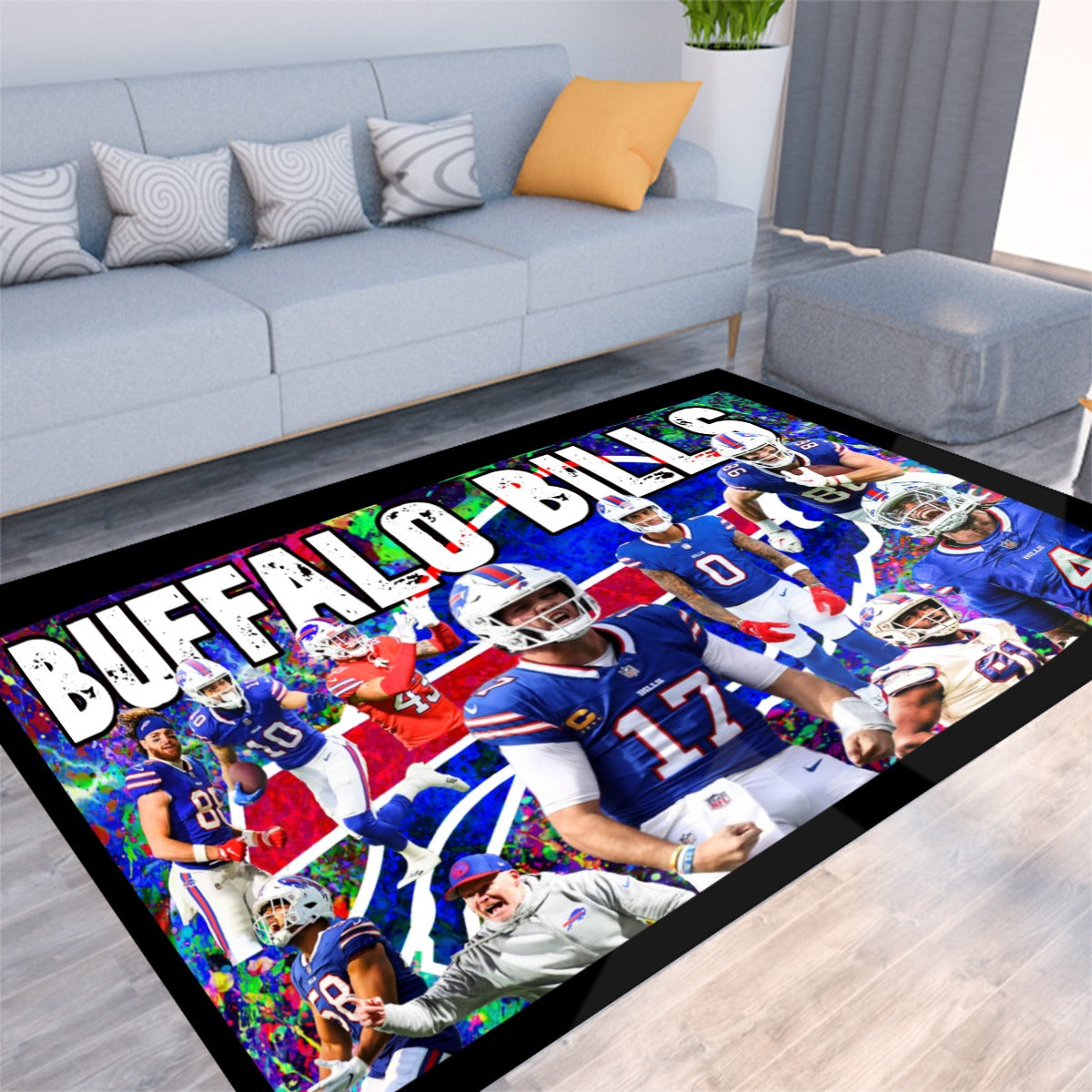 2024 Buffalo Bills Team Collage Carpet Version 1