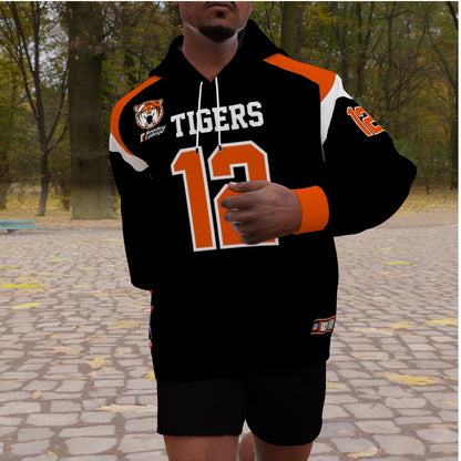 Josh Allen Reedley Tigers College Jersey Fleeced Lined Hoodie