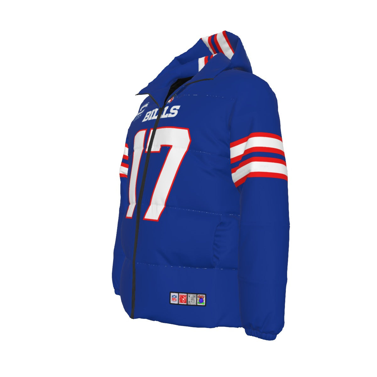 Josh Allen Blue Jersey Style Down Jacket