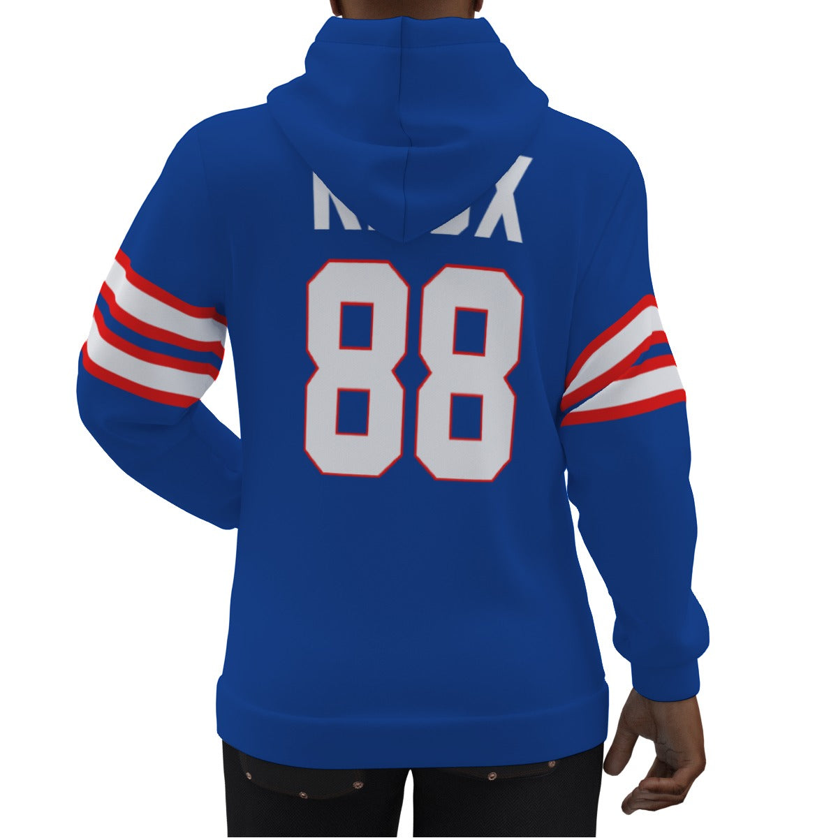 Dawson Knox Buffalo Bills Blue Jersey Hoodie