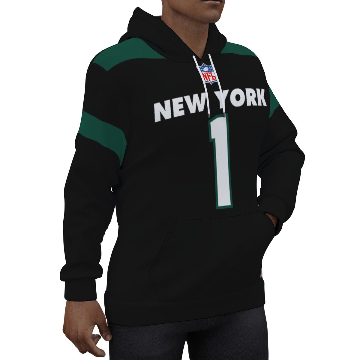 NY Jets Sauce Gardner Black Jersey Hoodie