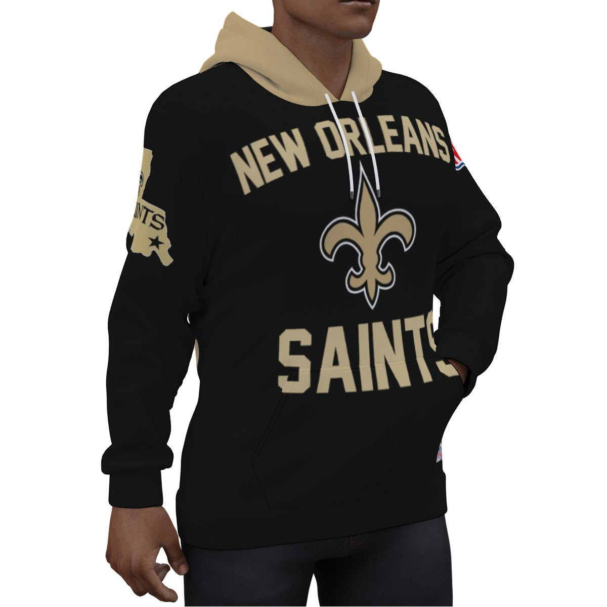 New Orleans Saintes Black Hoodie