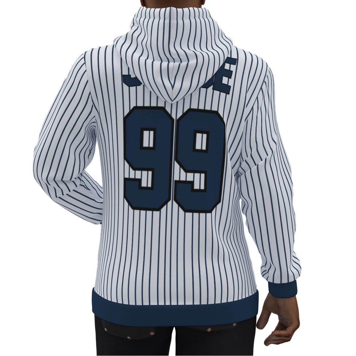 Aaron Judge Pin Stripes Yankees Jersey Hoodie