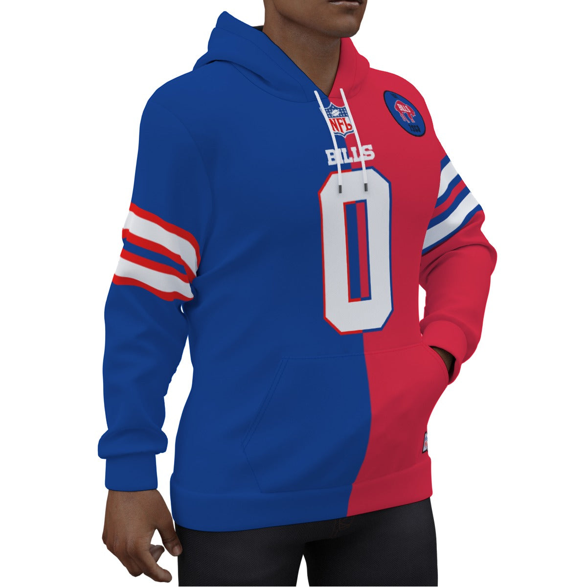 Buffalo Bills Keon Coleman 1/2 1/2 Jersey Hoodie