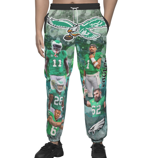 Philadelphia Eagles Casual Pants Team Collage