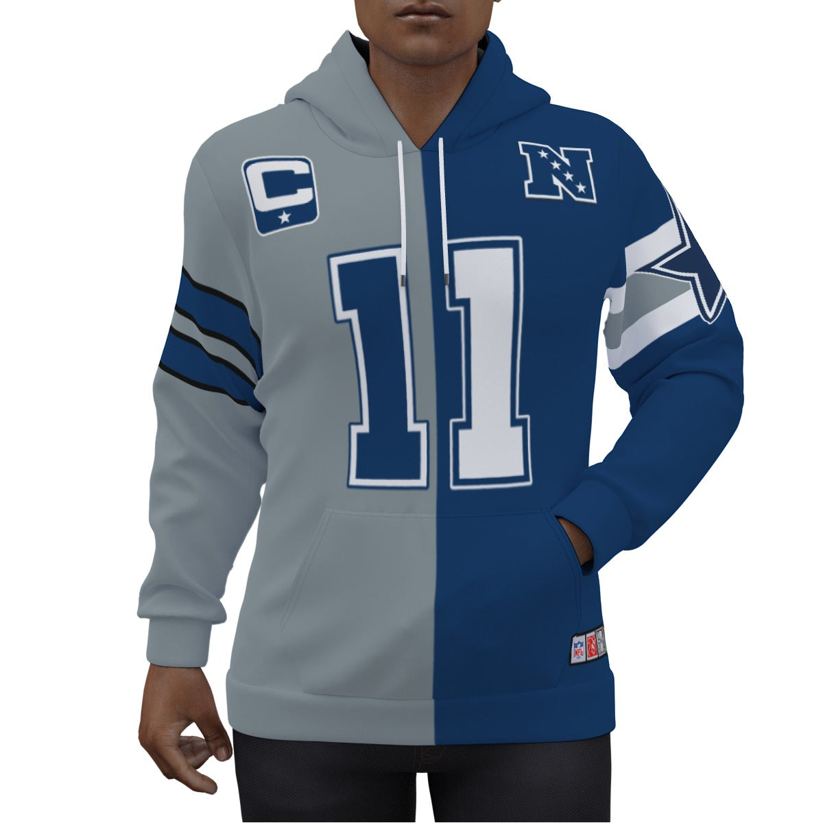 Micah Parsons Dallas Cowboys 1/2 1/2 Jersey Hoodie