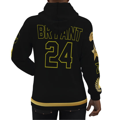 Kobe Bryant Black 8/24 Jersey Hoodie