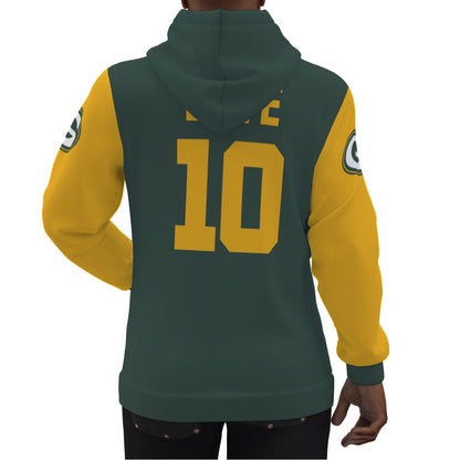 Jordan Love Greenbay Packers Alternative Jersey Hoodie