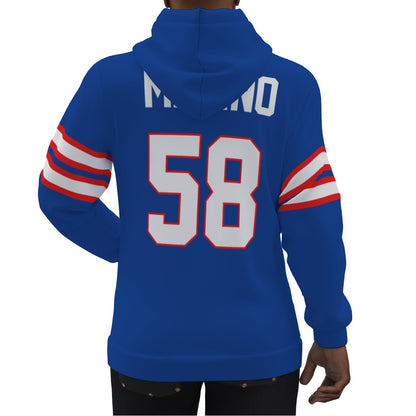 Buffalo Bills Matt Milano Blue Hoodie Jersey