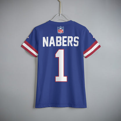 New York Giants Malik Nabers Youth Jersey T-Shirt