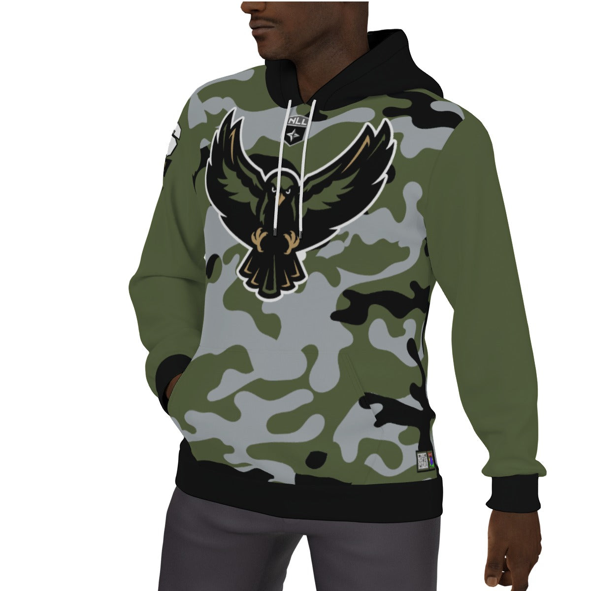 Rochester Knighthawks Camo Fleeced Lined Hoodie