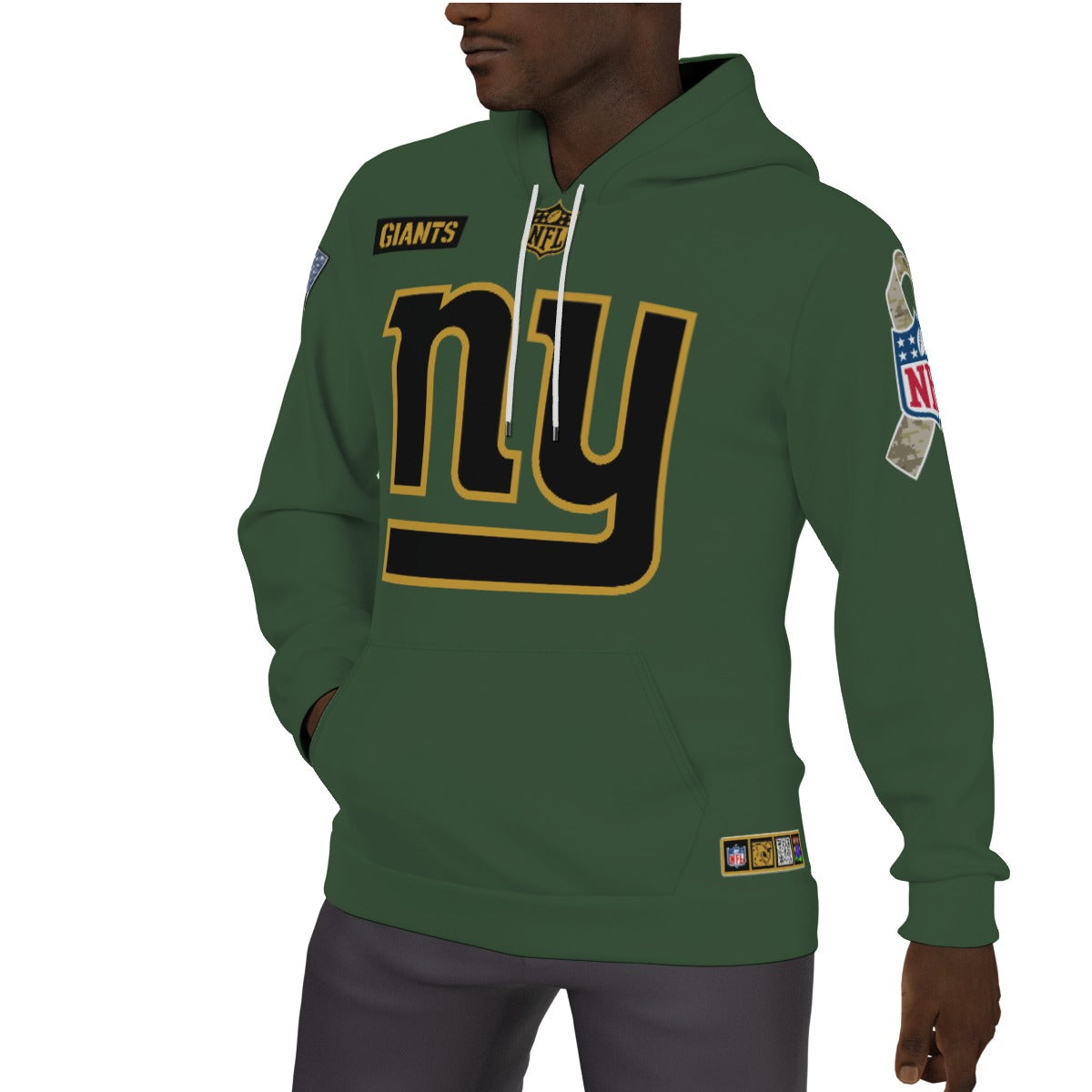 New York Giants Salute to Service Team Fleeced Lined Hoodie