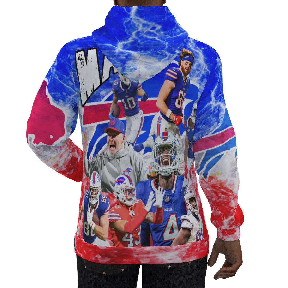 Buffalo Bills 2024 Electric Clouds Hoodie