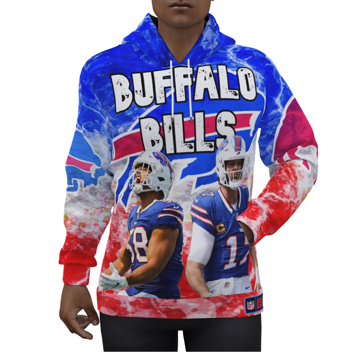 Buffalo Bills 2024 Electric Clouds Hoodie