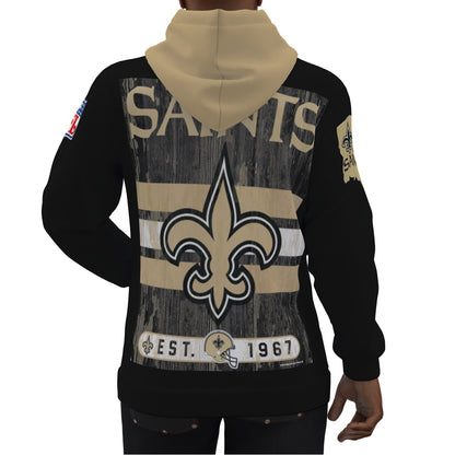 New Orleans Saintes Black Hoodie