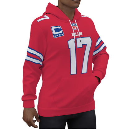 Buffalo Bills Josh Allen Color Rush Jersey Hoodie