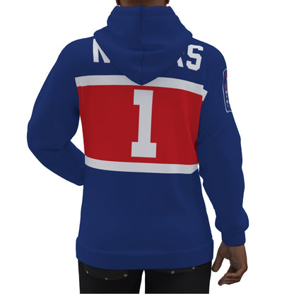 Malik Nabers New York Giants 2024 100th Anniversary Jersey Hoodie