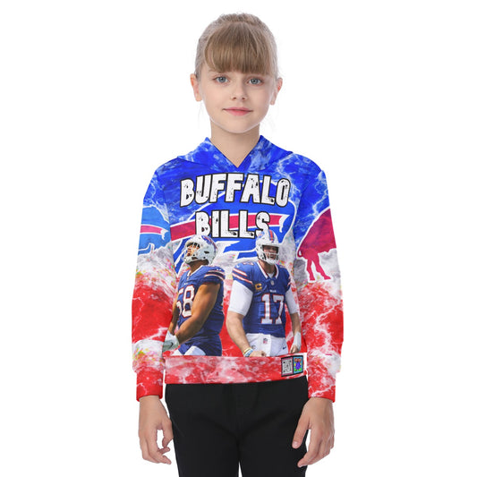 Youth 2024 Electric Clouds Buffalo Bills Team Hoodie