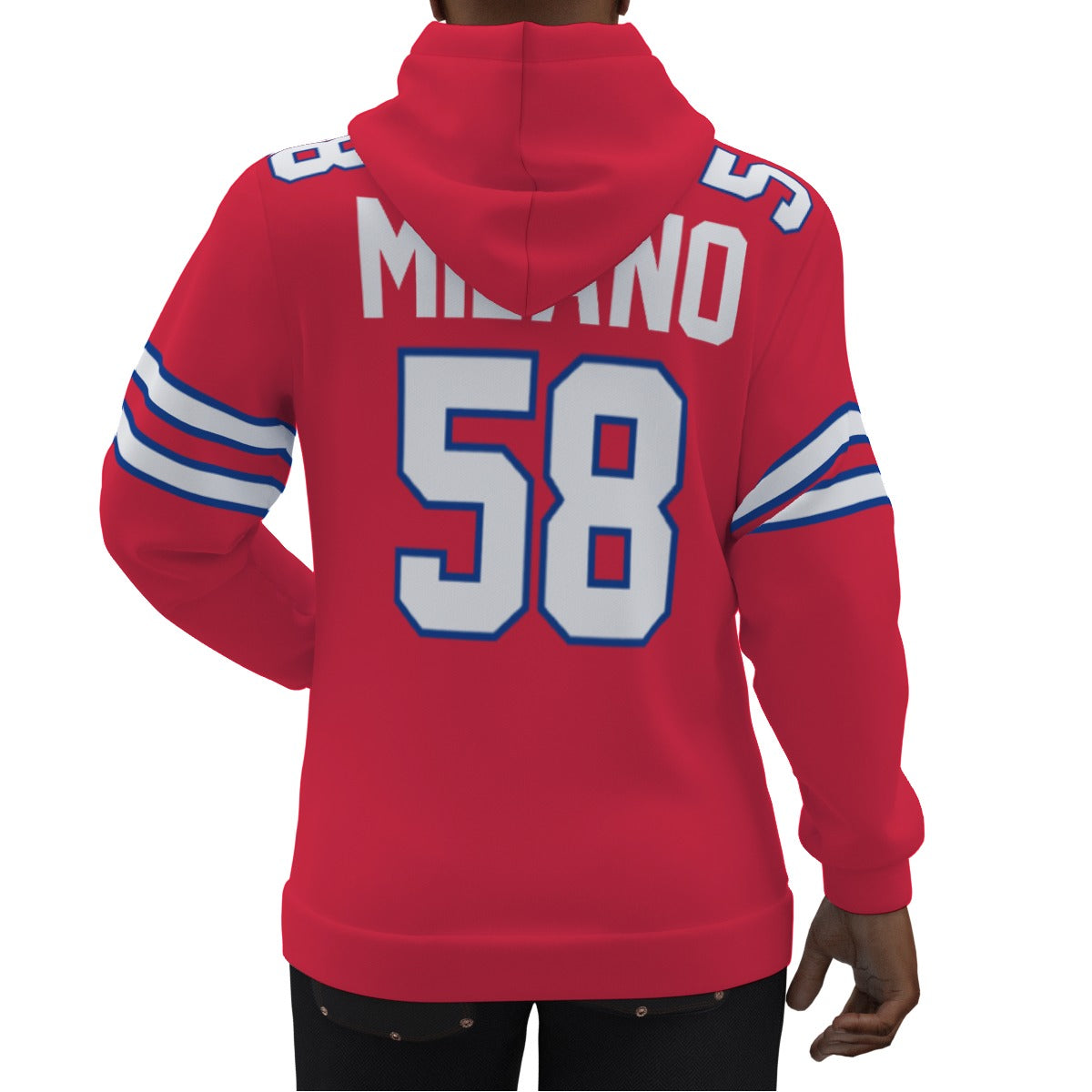 Buffalo Bills Matt Milano Color Rush Jersey Hoodie