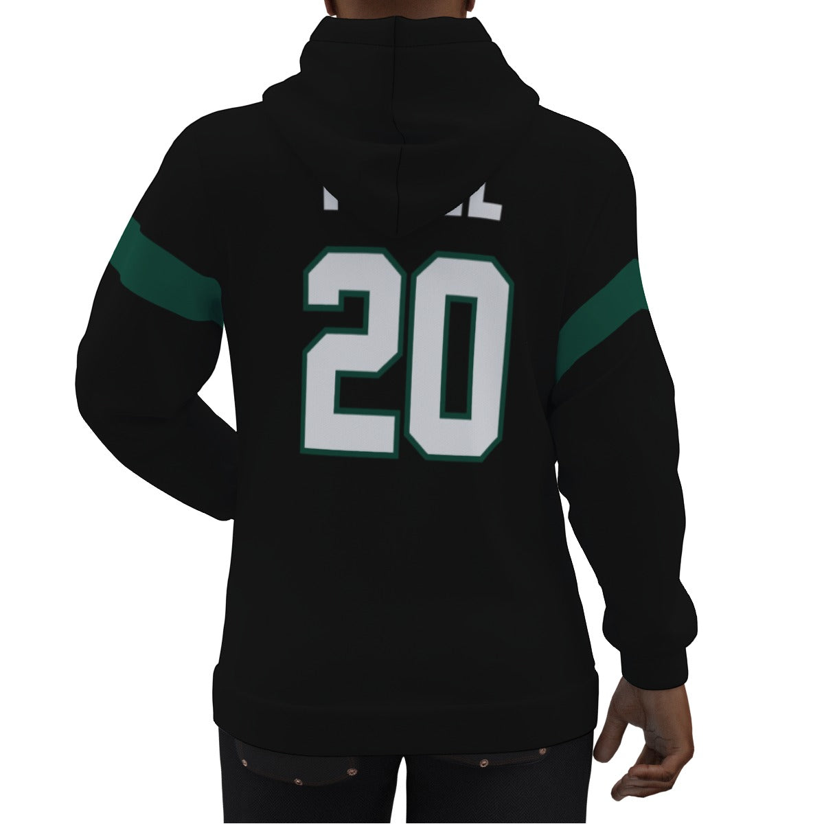 NY Jets Breece Hall Black Jersey Hoodie