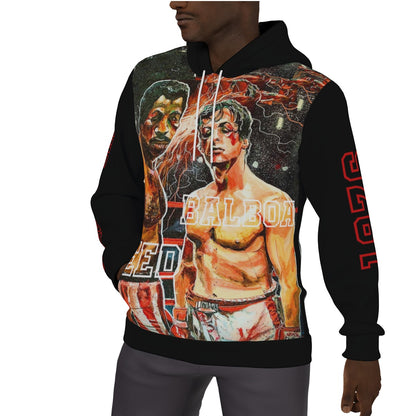 Rocky Balboa vs Apollo Creed Fight Hoodie