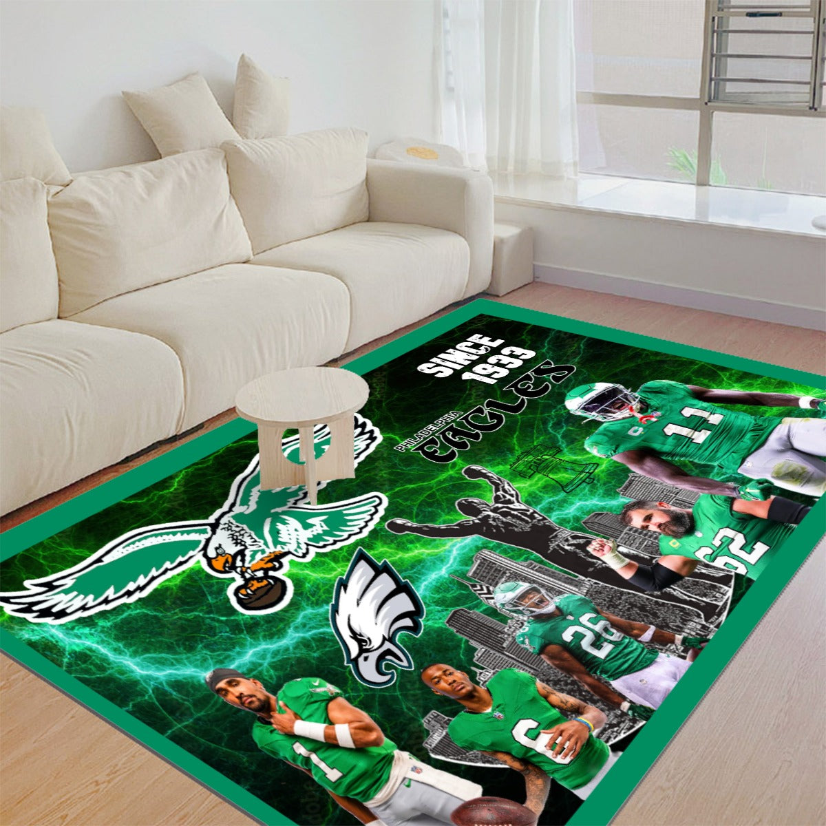 Philadelphia Eagles Electric Team Thickened Floor Mat/Carpet