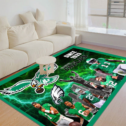 Philadelphia Eagles Electric Team Thickened Floor Mat/Carpet