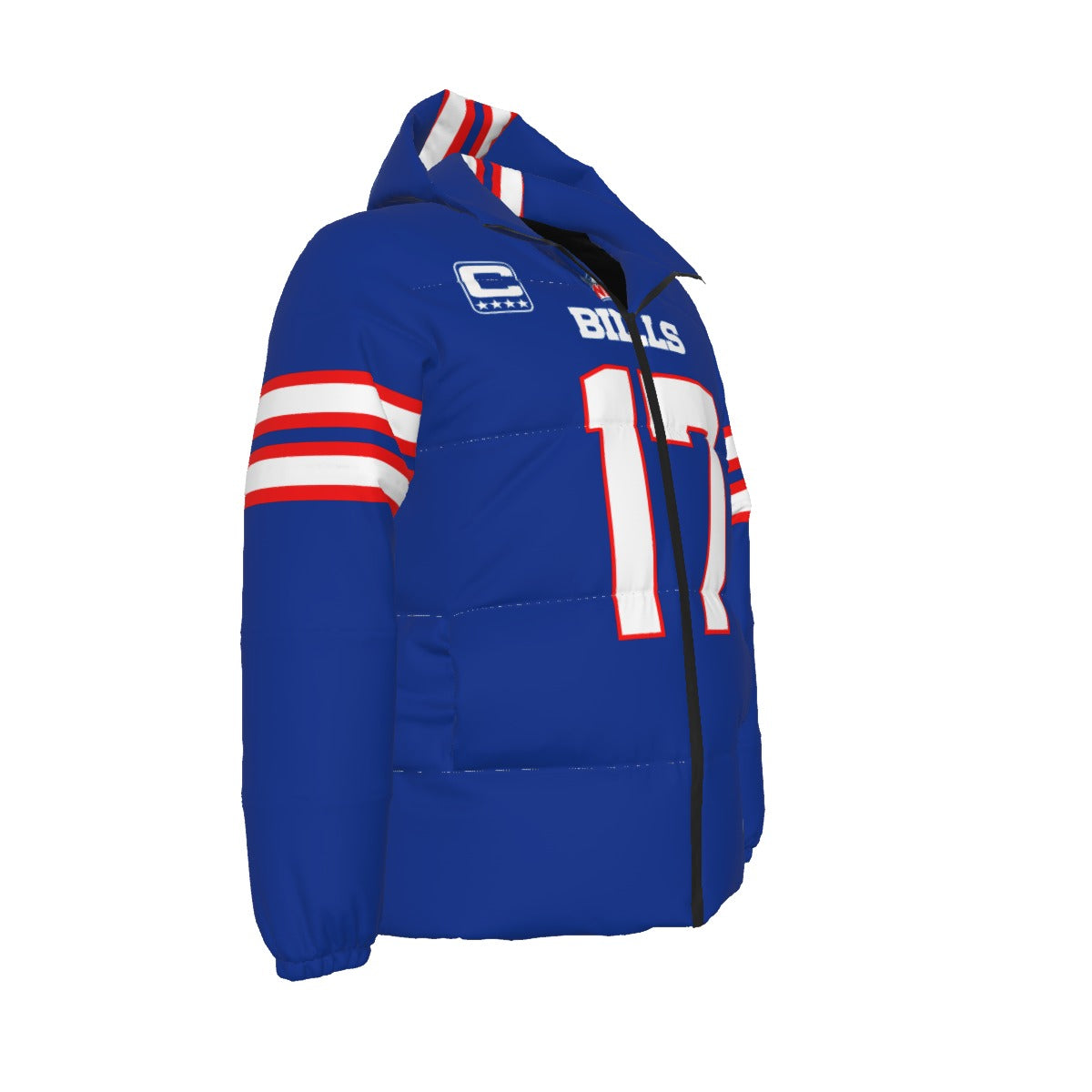 Josh Allen Blue Jersey Style Down Jacket