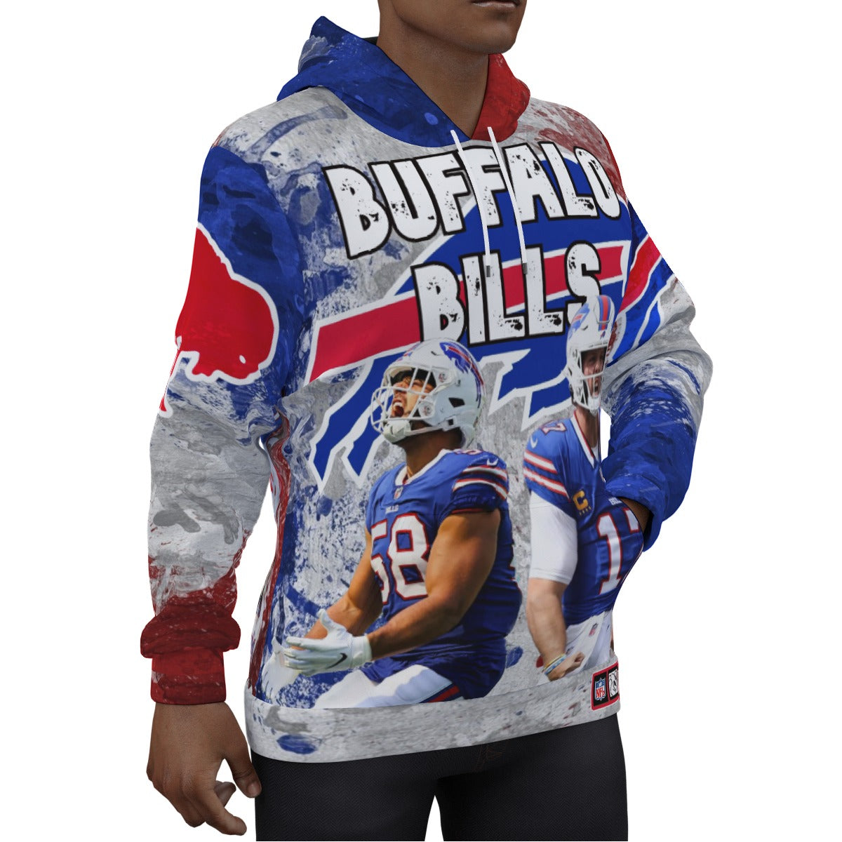 Buffalo Bills 2024 Painted Hoodie