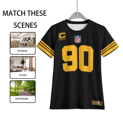 Pittsburgh Steelers TJ Watt Youth Color Rush Jersey T-shirt