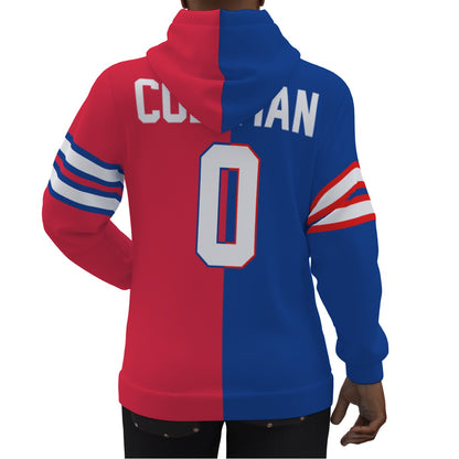 Buffalo Bills Keon Coleman 1/2 1/2 Jersey Hoodie