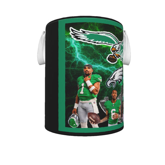 Philadelphia Eagles Electricity Team Collage Foldable Laundry Basket