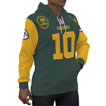 Jordan Love Greenbay Packers Alternative Jersey Hoodie