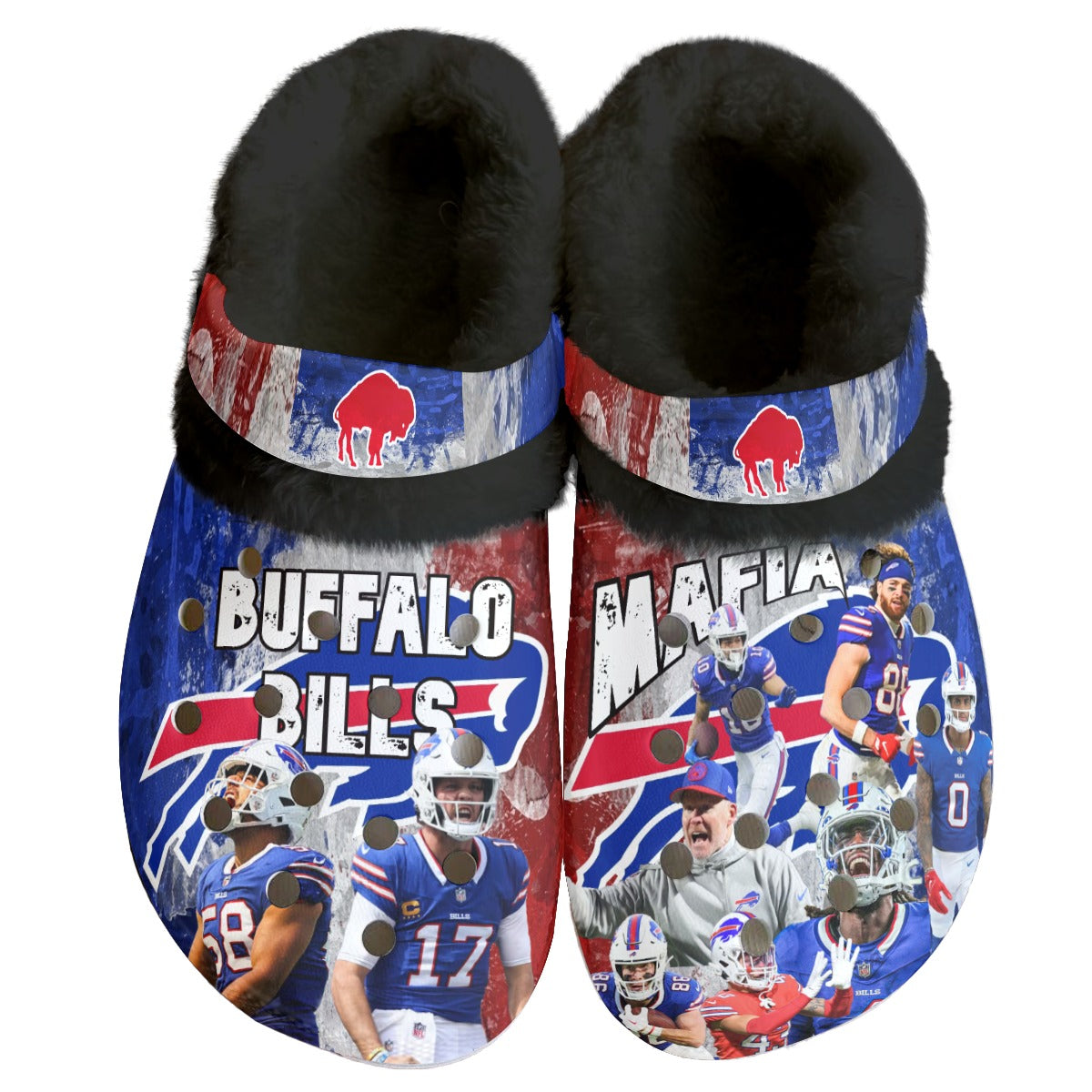 2024 Buffalo Bills Team Fleece Clogs