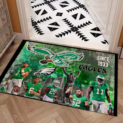 Philadelphia Eagles Paint Splatter Team Door Mat