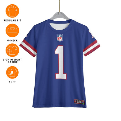 New York Giants Malik Nabers Youth Jersey T-Shirt