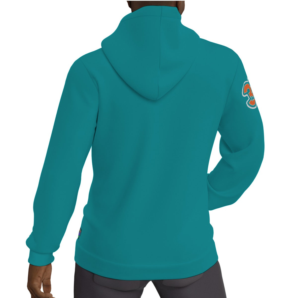 Miami Dolphins Fleeced Lined Aqua Teal Hoodie Version 1