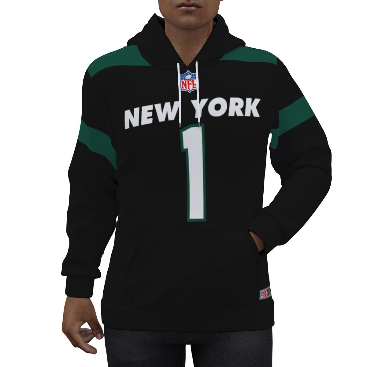 NY Jets Sauce Gardner Black Jersey Hoodie