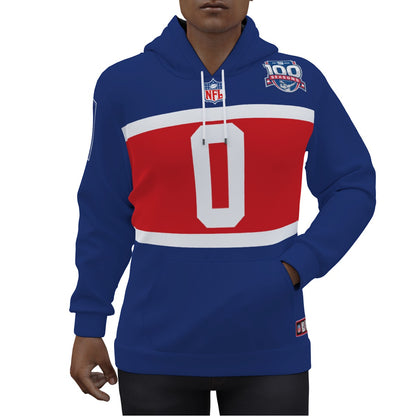 Brian Burns New York Giants 2024 100th Anniversary Jersey Hoodie