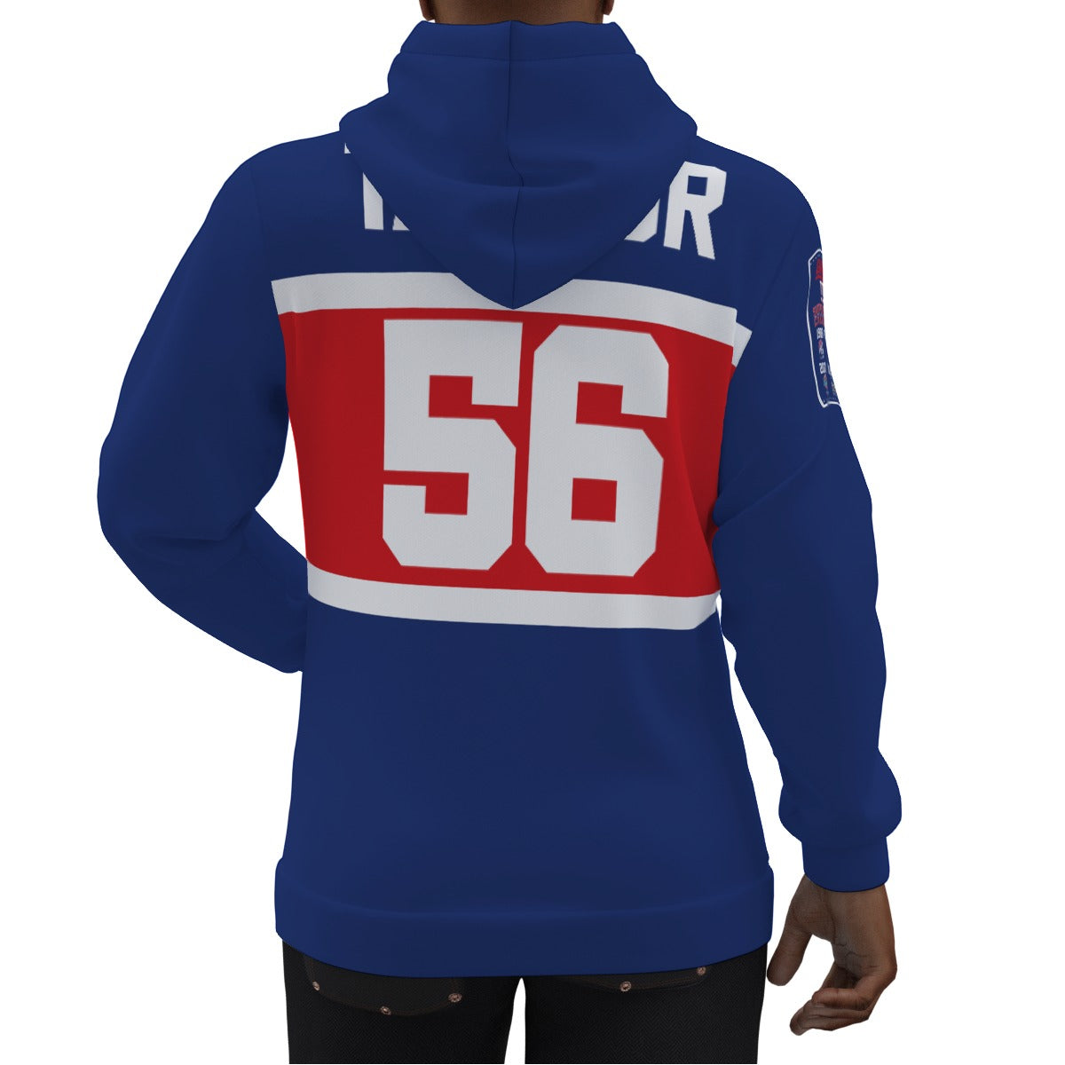 Lawrence Taylor  New York Giants 2024 100th Anniversary Jersey Hoodie