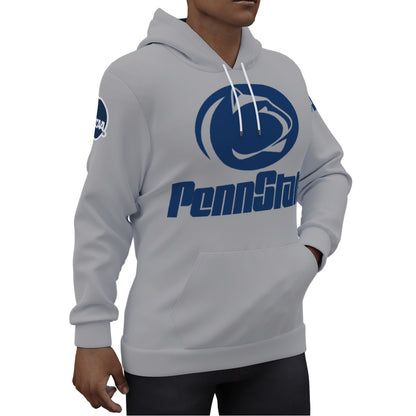 Penn State Grey Hoodie Blue Letters