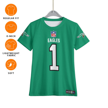 Jalen Hurts Philadelphia Eagles Youth Jersey T-Shirt