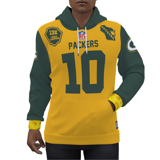 Jordan Love Greenbay Packers Alternative Jersey Hoodie Version 2