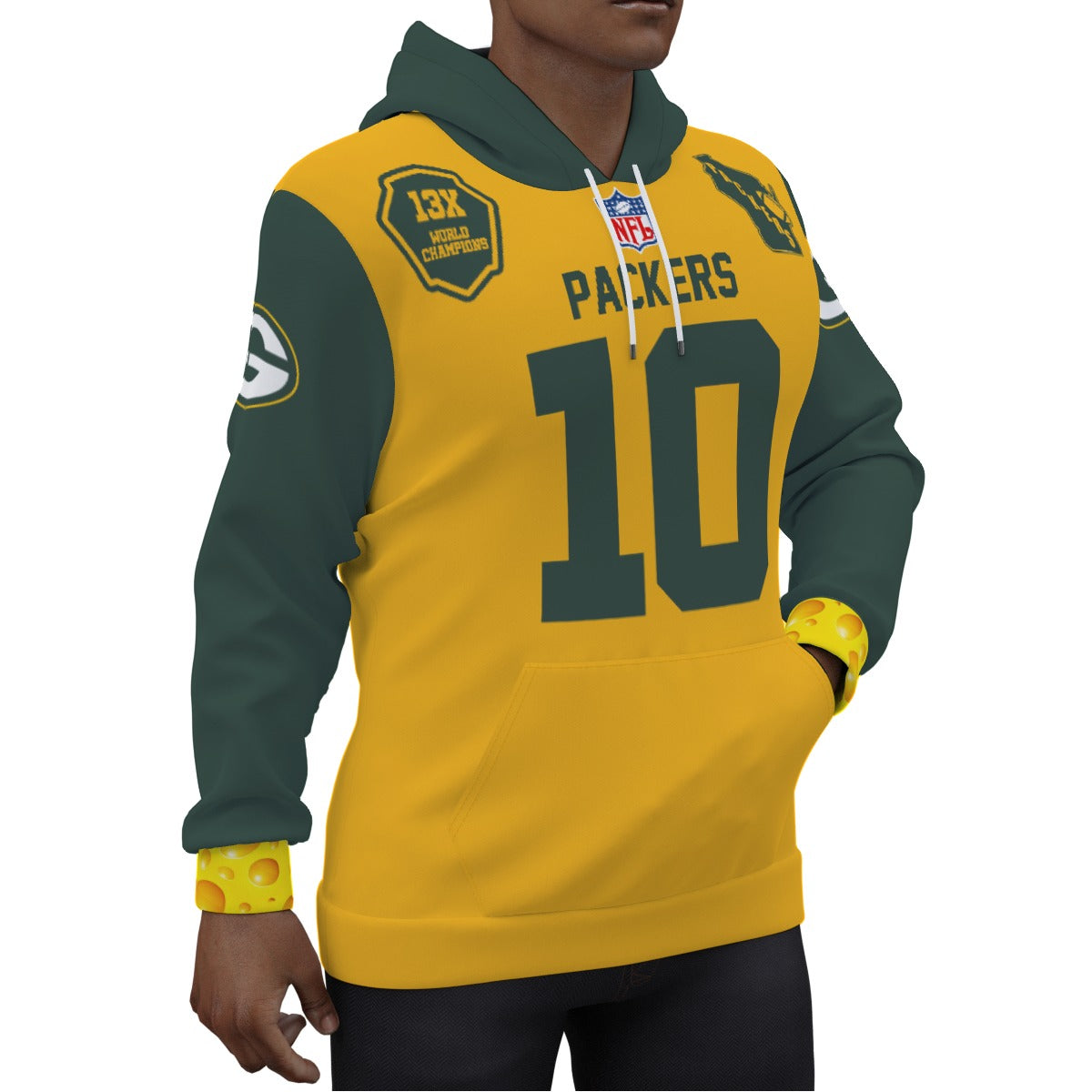 Jordan Love Greenbay Packers Alternative Jersey Hoodie Version 2