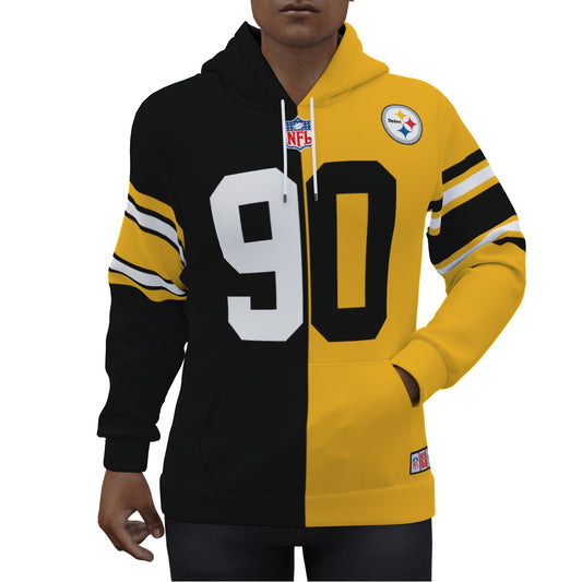 Steelers TJ Watt 1/2 1/2 Jersey Hoodie