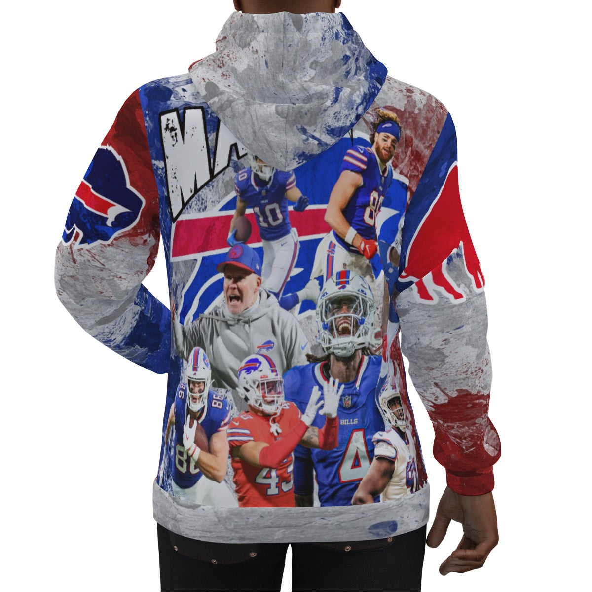 Buffalo Bills 2024 Painted Hoodie