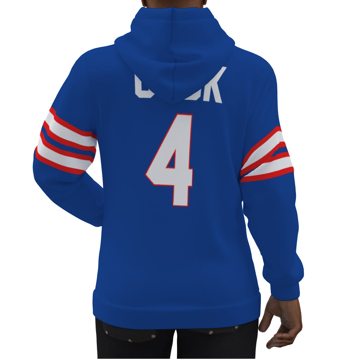 James Cook Buffalo Bills Blue Jersey Hoodie