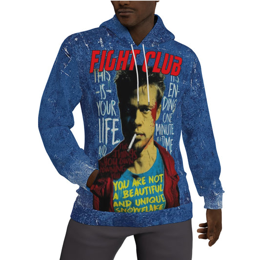 Fight Club Brad Tyler Durkin You are not a beautiful and Unique Snowflake Fleeced Lined Hoodie